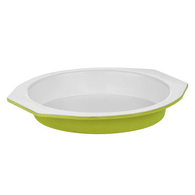 Ecocook Lime Green And White Metal Cake Tin