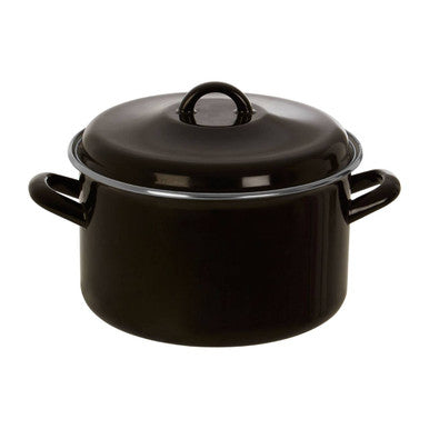 Porter Black Enamel 22cm Casserole Dish