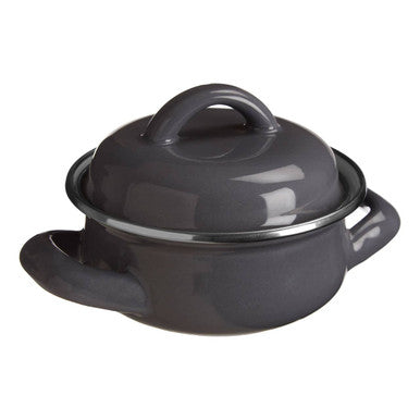 Porter Grey Enamel 10cm Mini Casserole Dish