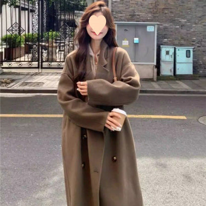 Woolen Women's Fashionable All-match Coat