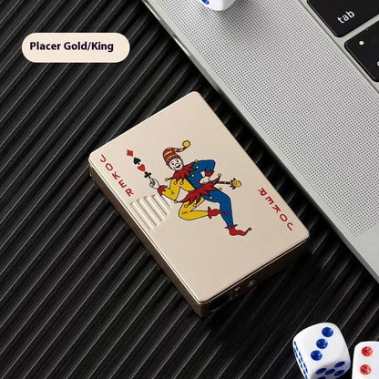 Poker Card Metal Windproof Straight Forward Creative Personalized Lighter