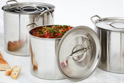 Crosse  Set Of 4 Stock Pots with Lids