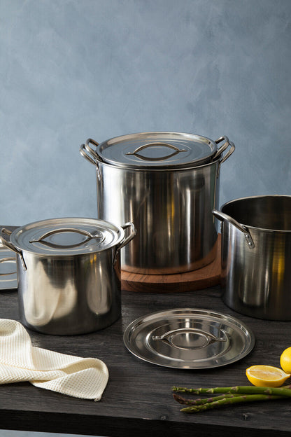 Crosse  Set Of 4 Stock Pots with Lids