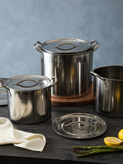 Crosse  Set Of 4 Stock Pots with Lids