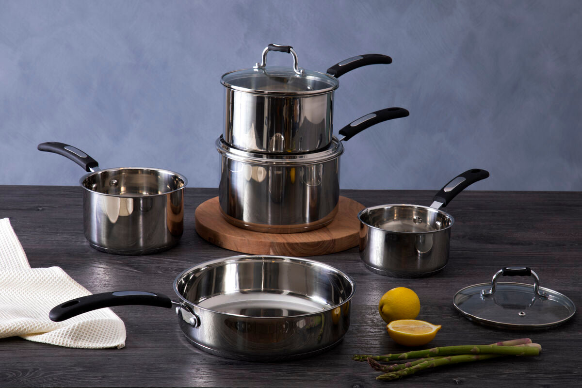 Tenzo 5 Piece Stainless Steel Cookware Set