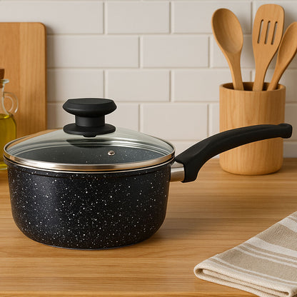 Stoneflam 20Cm Saucepan With Glass Lid