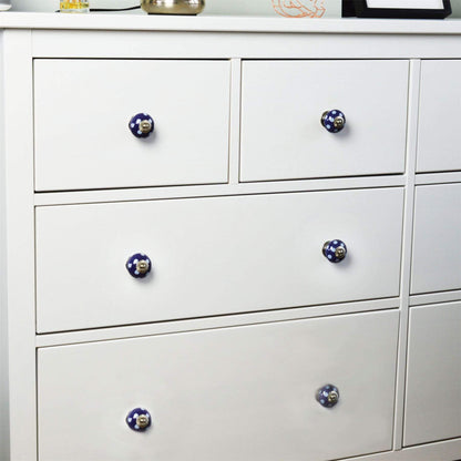 Round Spot Ceramic Cabinet Knob