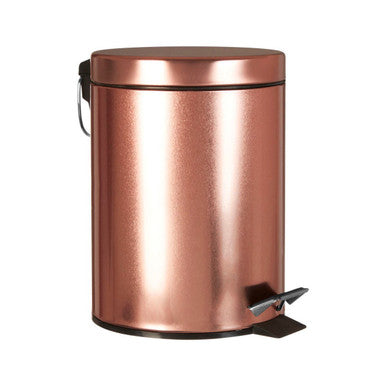 Parker Rose Gold Finish 5 Litre Pedal Bin