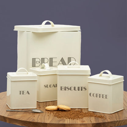 Easton 5 Piece Cream Kitchen Storage Set