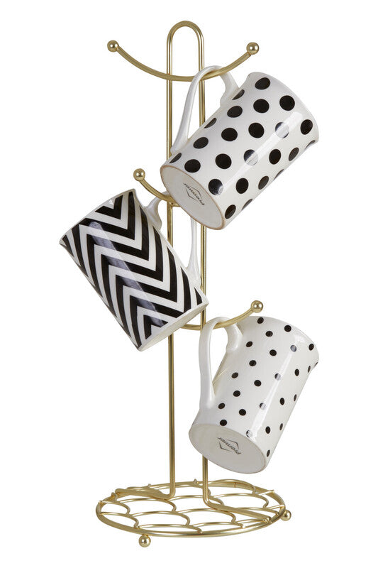 Vertex Deco Matte Gold Mug Tree