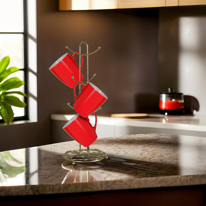 Vertex Deco Matte Gold Mug Tree