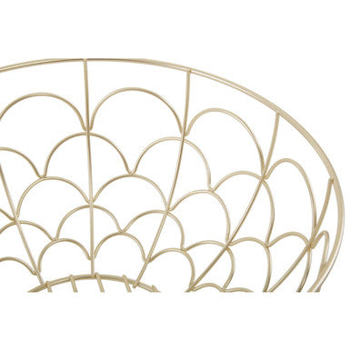 Deco Matte Gold Fruit Basket | Vertex