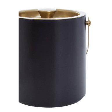 Mixology Black And Gold Finish Ice Bucket
