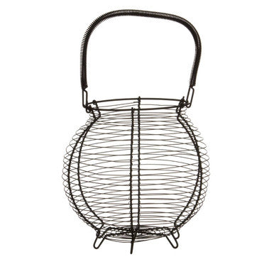 Hygge Matte Black Egg Basket