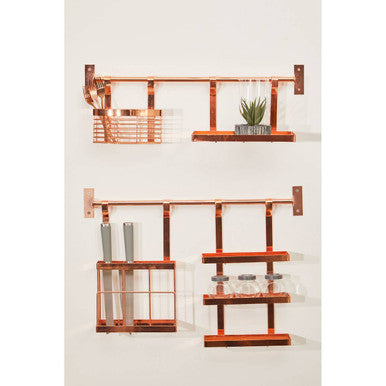 Sorello Rose Gold Hanging Storage Basket