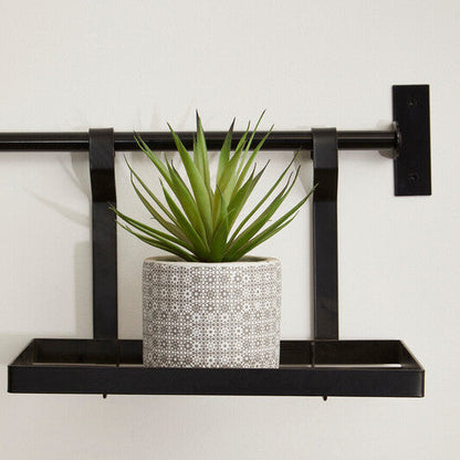 Sorello Matt Black Single Shelf Storage Rack