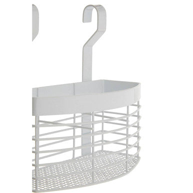 Sorello White Iron Hanging Storage Basket