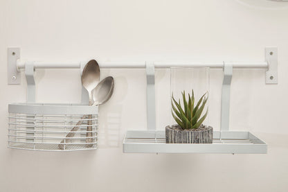 Sorello White Iron Single Shelf Storage Rack