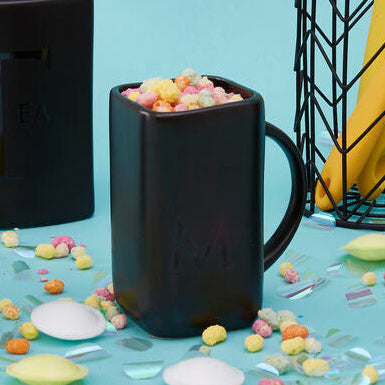 Black Text Mug