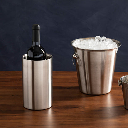 Dakota Stainless Steel Brushed Finish Wine Cooler