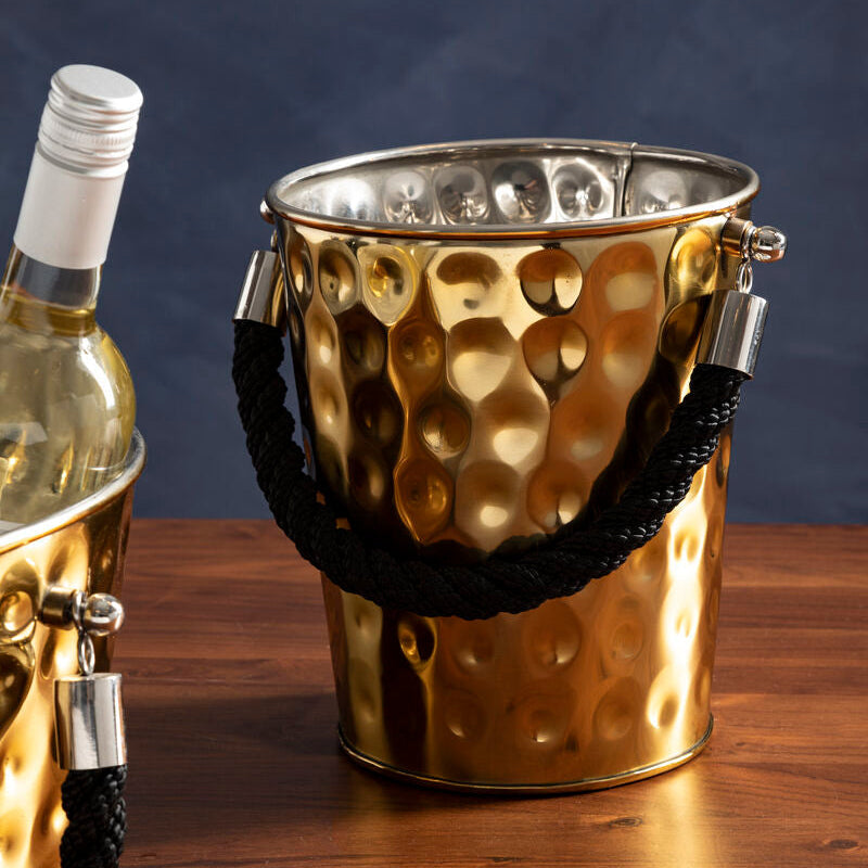 Miressa Small Gold Finish Party Bucket