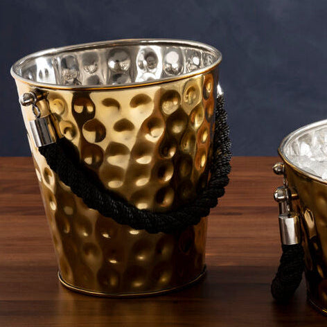 Miressa Medium Gold Finish Party Bucket