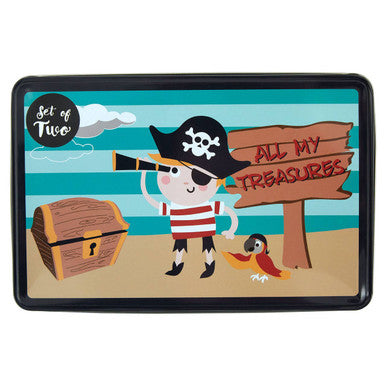 Pirate Set Of 2 Pirate Storage Tins