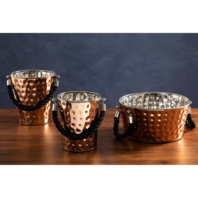 Miressa Large Copper Finish Party Bucket