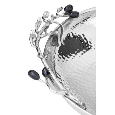 Miressa Low Silver Grapes Fruit Bowl