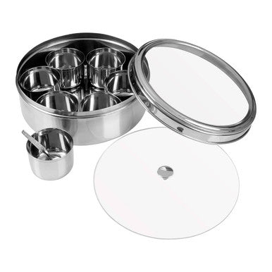 Syd Set Of 7 Spice Storage Container With Clear Lid