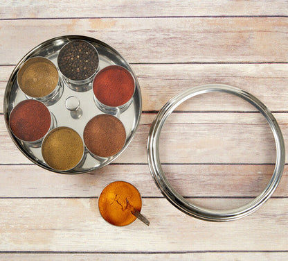 Syd Set Of 7 Spice Storage Container With Clear Lid