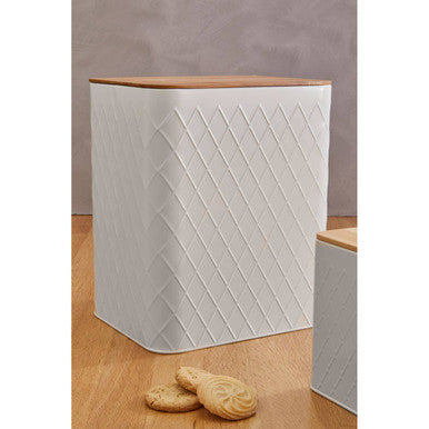Rhombus Rectangular Storage Canister