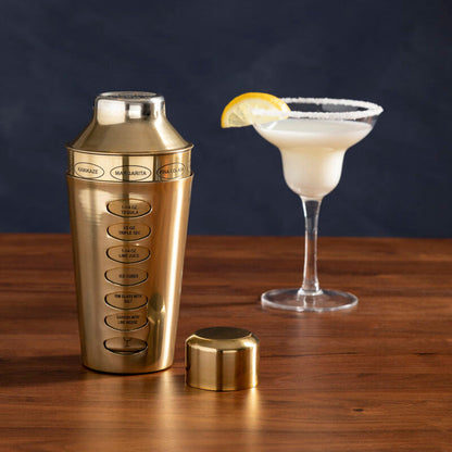 Recipe Brushed Brass Cocktail Shaker