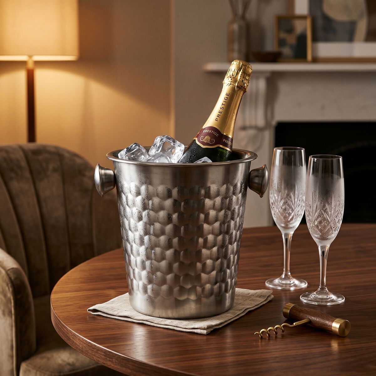 Honey Bee Wine Cooler With Stainless Steel Handles