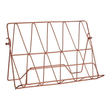 Vertex Copper Finish Cook Book Stand