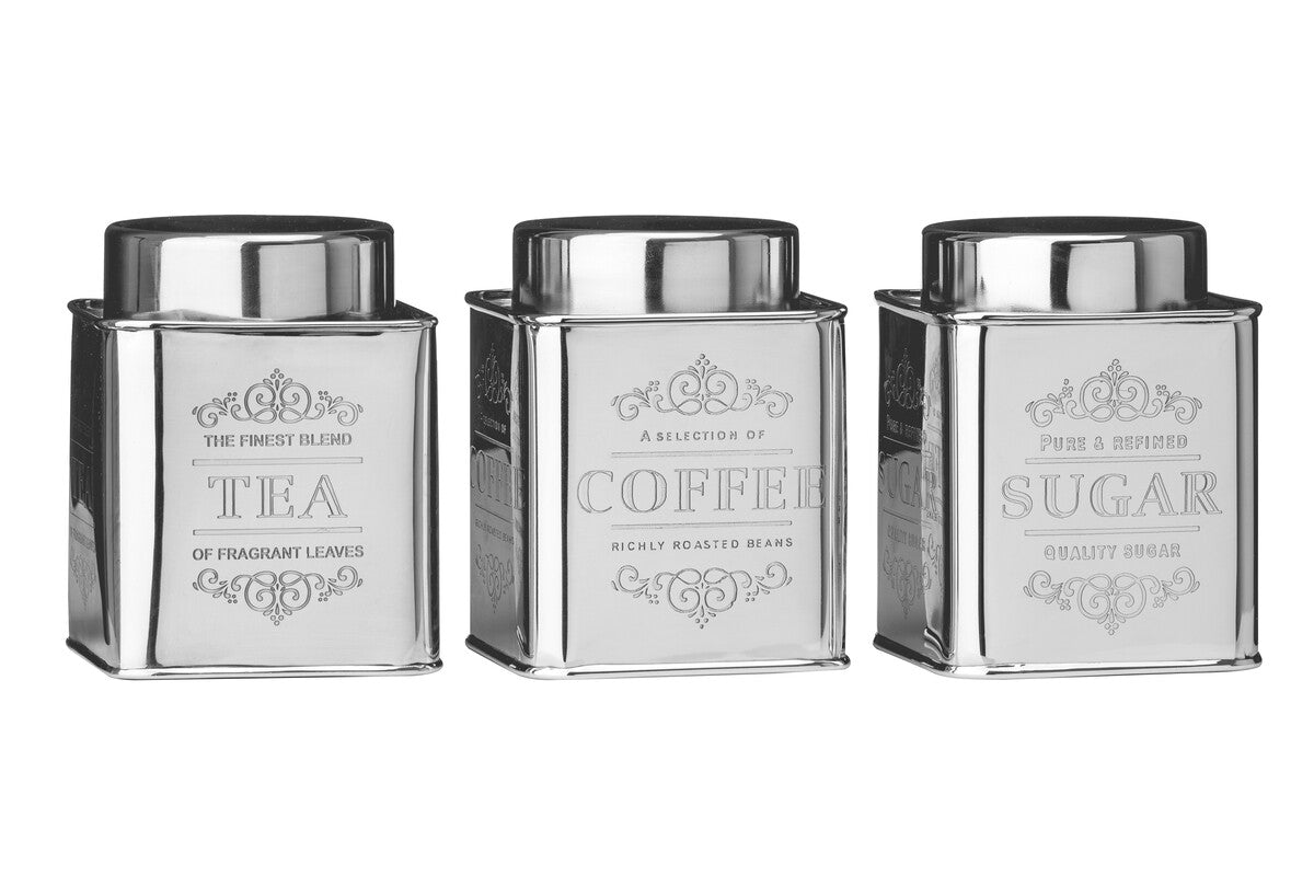 Stainless Steel Tea Coffee and Sugar Set | Chai