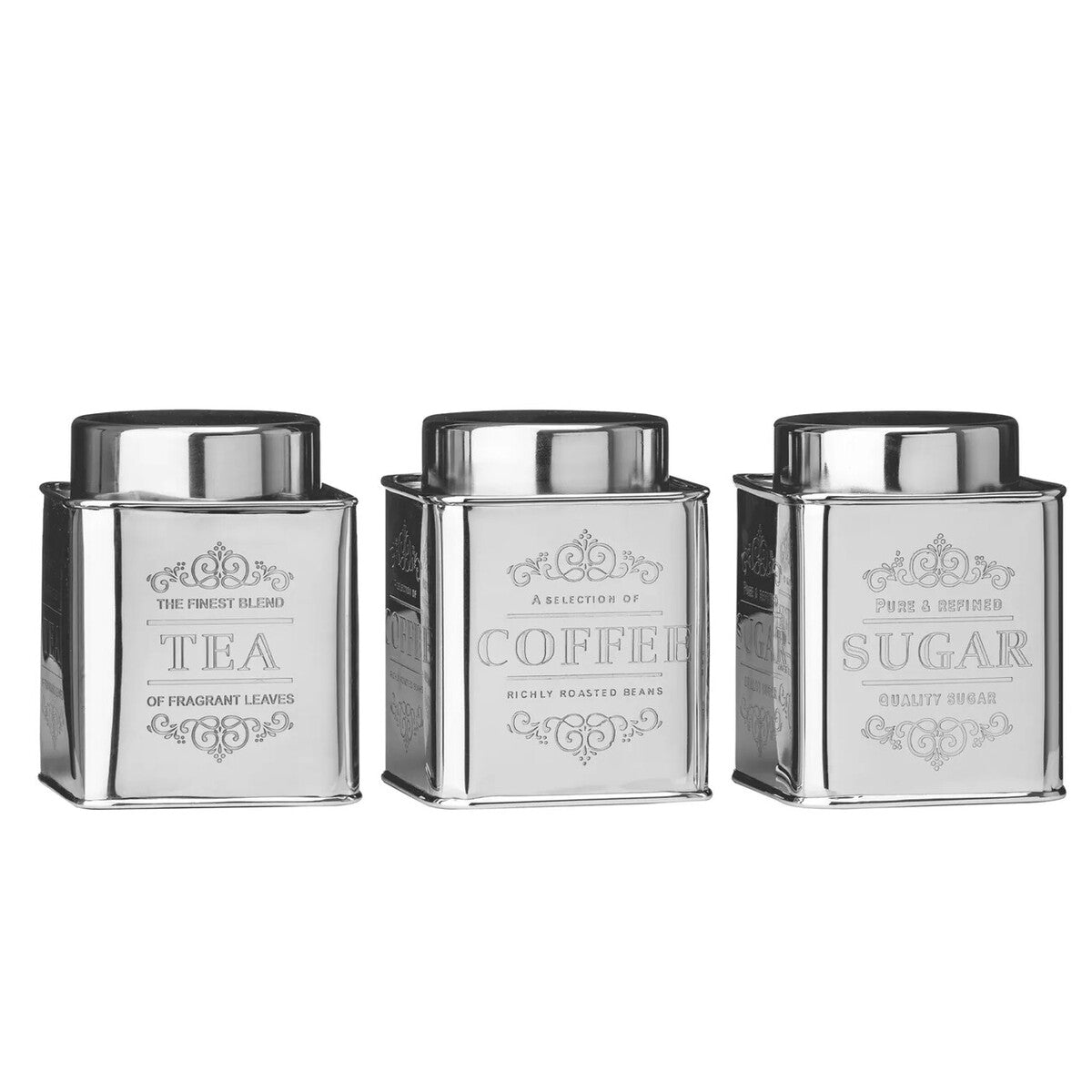 Stainless Steel Tea Coffee and Sugar Set | Chai