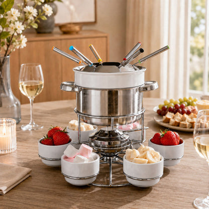 Freya Stainless Steel Fondue Set