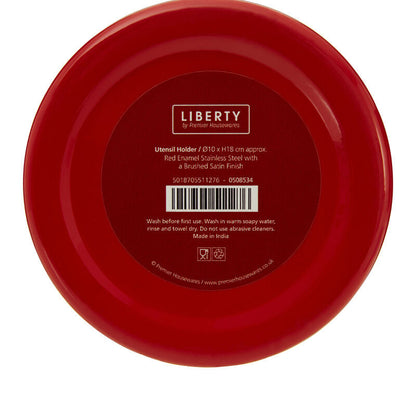 Liberty Red Enamel Utensil Holder