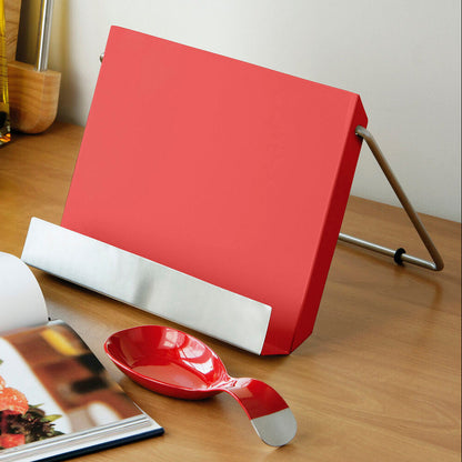Red Enamel Recipe Stand