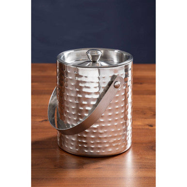 Martel Stainless Steel Hammered Effect Ice Bucket