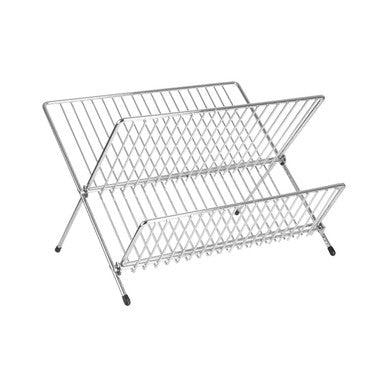 Laurie Small Chrome Folding Dish Drainer
