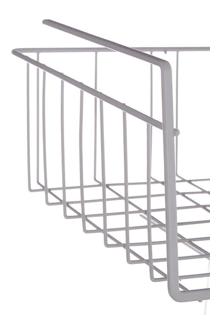 White Under Shelf Small Storage Basket