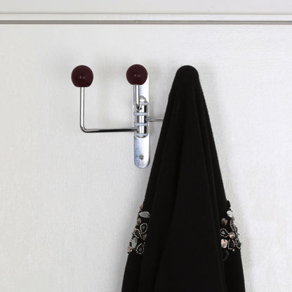 Jaxen Purple Ceramic Balls 3 Hook Wall Hanger