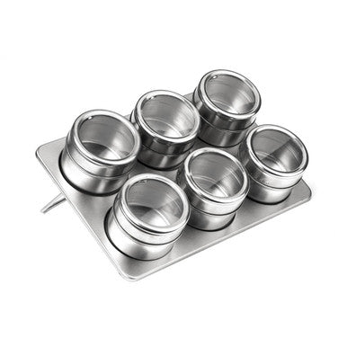 Spice Jars Magnetic Tray With Oblong Tray