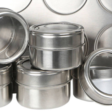 Spice Jars Magnetic Tray With Oblong Tray