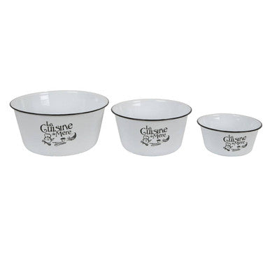 La Cuisine De Mere Set Of 3 Mixing Bowls
