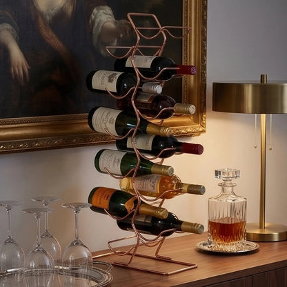 Wren 12 Tier Wine Rack With Copper Finish