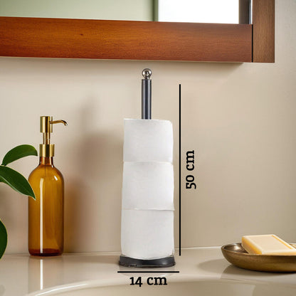 Adler Black Toilet Roll Holder
