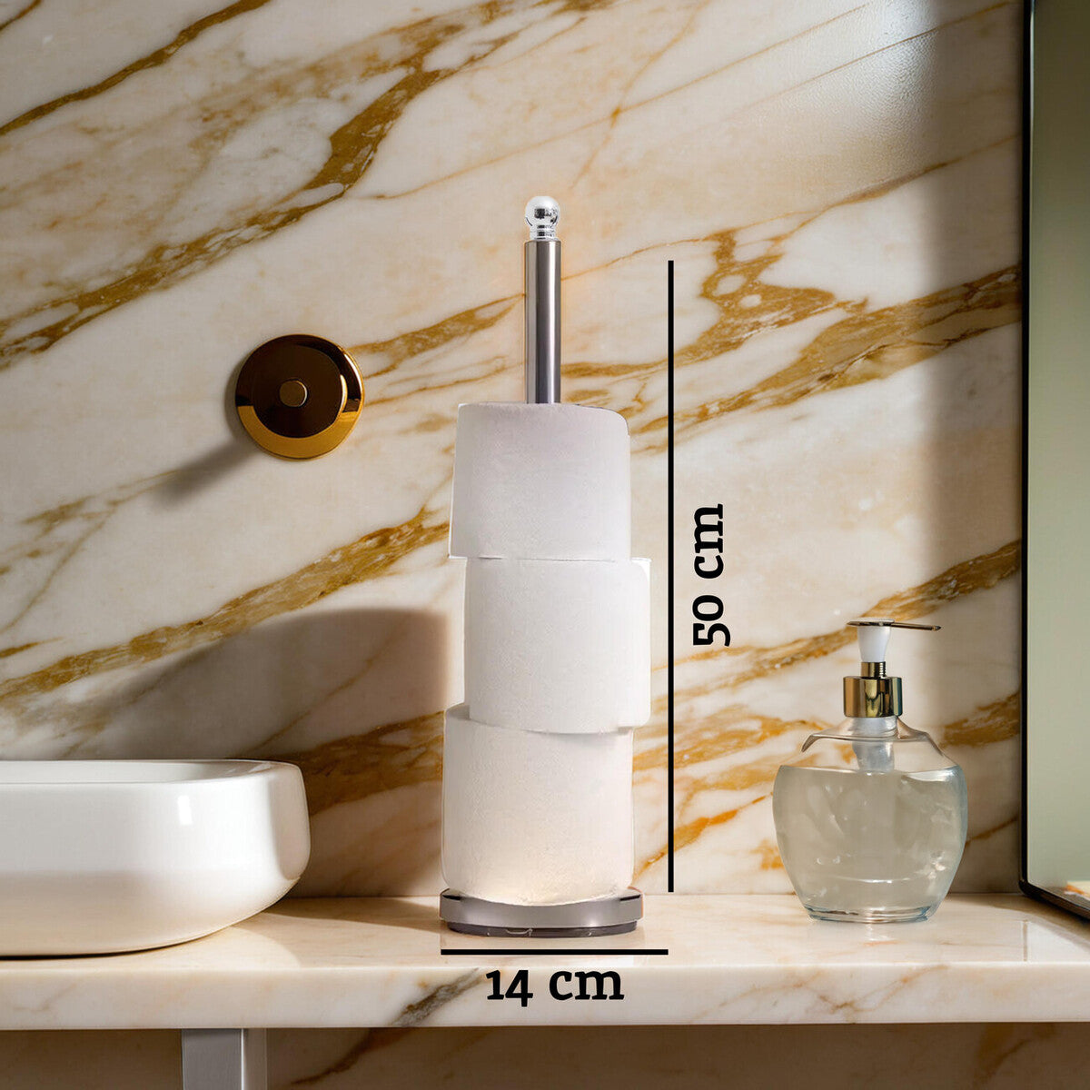 Adler Grey Toilet Roll Holder